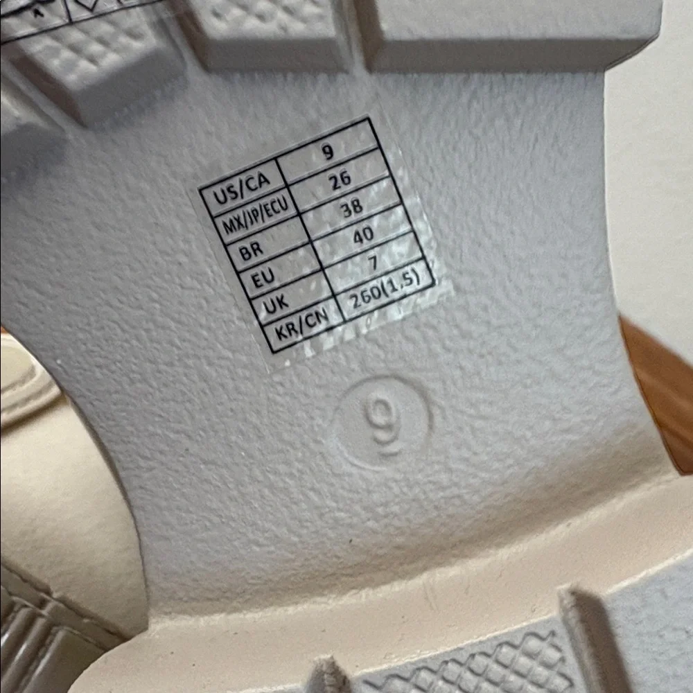Forever 21 NWT Stylish Cream Chelsea Boots Size 9 - Picture 10 of 14